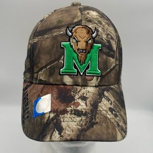 Marshal Thundering Herd Russell Camo Cap Hat Adult Size  Adjustable